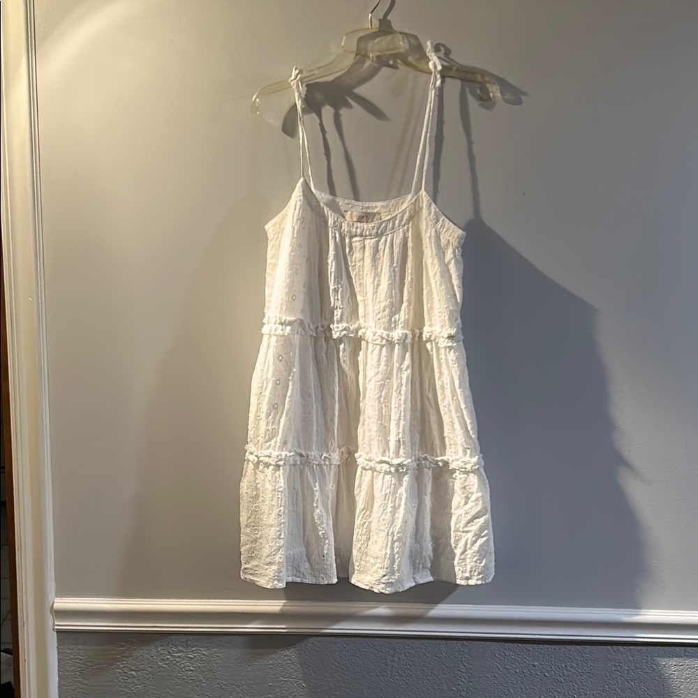 Loft White Sleeveless Dress